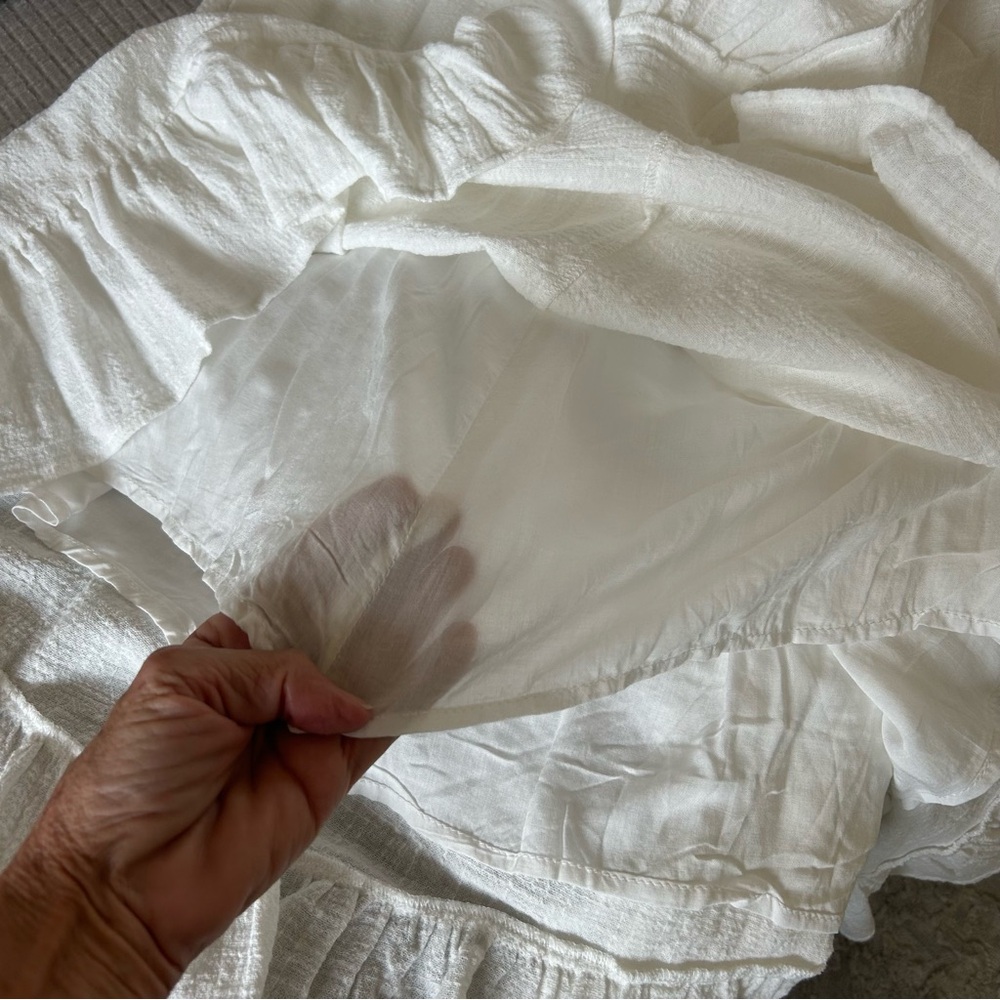 Free People White Crochet Bodice Maxi Dress - Picture 8 of 9